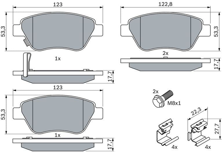 Brake Pad Set, disc brake 0986494092 - image 11