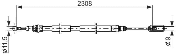Cable Pull, parking brake 1 987 477 953 - image 6