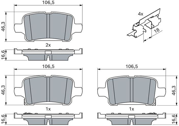 Brake Pad Set, disc brake 0986424839 - image 8