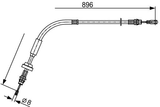 Cable Pull, parking brake 1987482543 - image 2