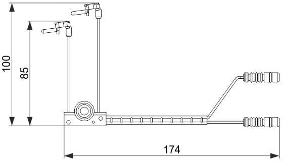 Warning Contact, brake pad wear 1987474584 - image 6