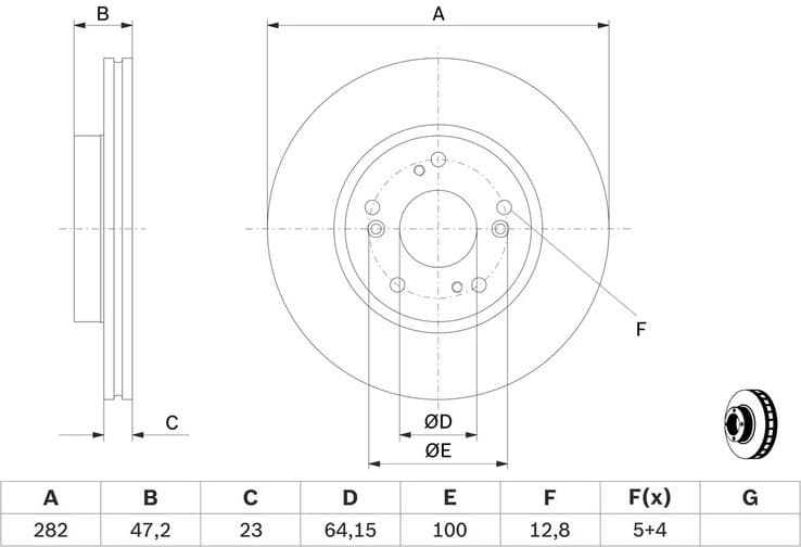 Brake Disc 0986479364 - image 6