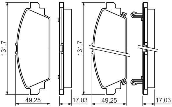 Brake Pad Set, disc brake 0986494414 - image 6