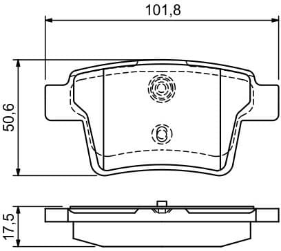 Brake Pad Set, disc brake 0986494076 - image 8