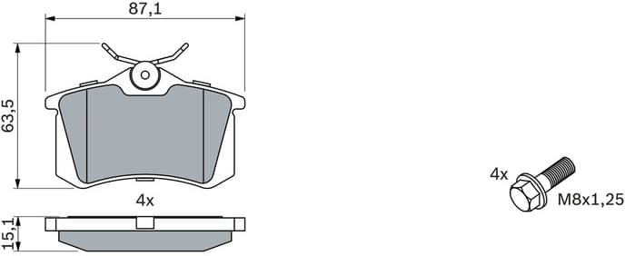 Brake Pad Set, disc brake 0986424751 - image 10