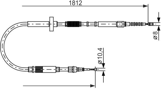 Cable Pull, parking brake 1 987 477 659 - image 6