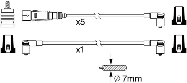Ignition Cable Kit 0986356340 - image 10