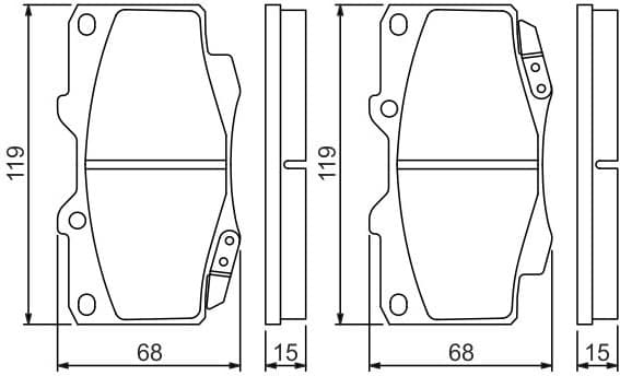 Brake Pad Set, disc brake 0986494497 - image 12