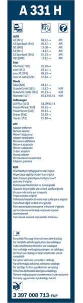 Wiper blade BOSCH, 1psc 3397008713 - image 12