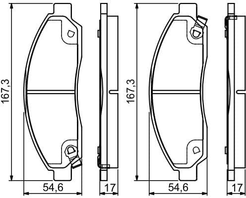 Brake Pad Set, disc brake 0986495159