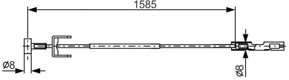 Cable Pull, parking brake 1 987 482 145 - image 2