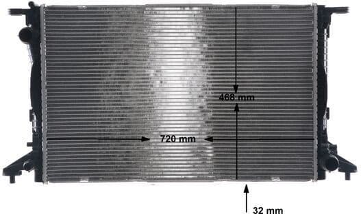 Radiator, engine cooling BEHR CR 960 000S