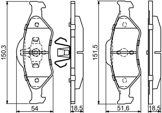 Brake Pad Set, disc brake 0986424645 - image 12