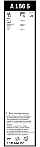 Wiper blade set BOSCH 2psc 3397014156 - image 3