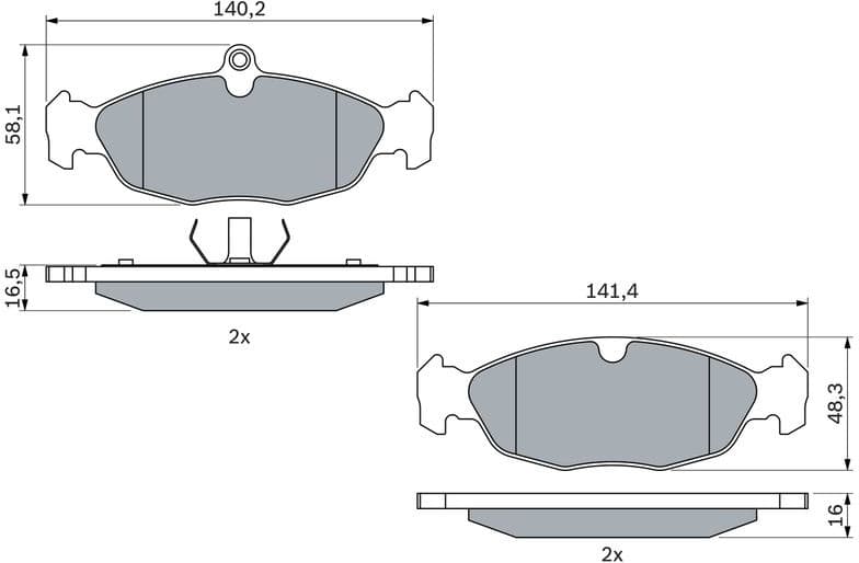 Brake Pad Set, disc brake 0986460938 - image 12