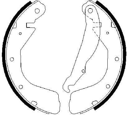 Brake Shoe Set 0986487264 - image 3