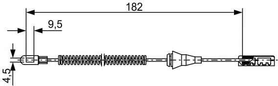 Cable Pull, parking brake 1 987 482 449 - image 2