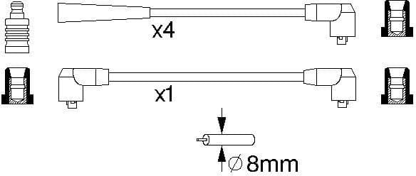Ignition Cable Kit 0986356726 - image 10