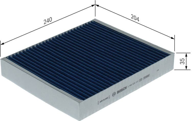 Filter, cabin air FILTER+pro 0 986 628 612 - image 5