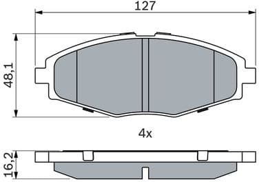 Brake Pad Set, disc brake 0986424512 - image 14