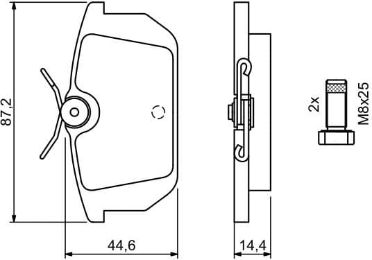 Brake Pad Set, disc brake 0986491030 - image 12