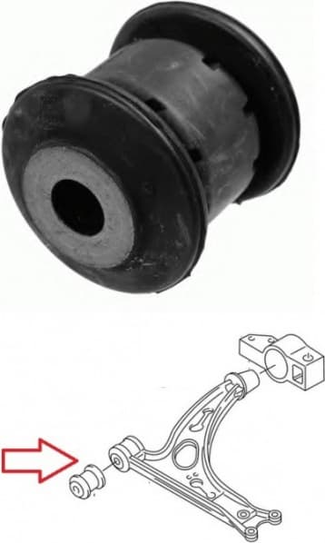 Silentblock front axle 37720 01