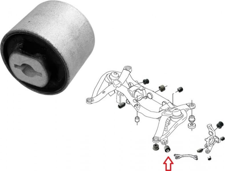 Silentblock rear axle 35816 01
