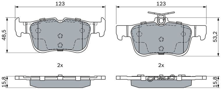Brake Pad Set, disc brake 0 986 494 888 - image 2