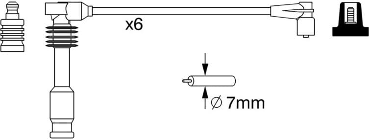 Ignition Cable Kit 0986357050 - image 10