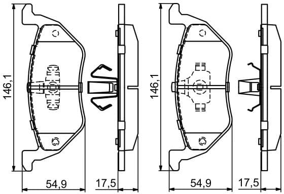 Brake Pad Set, disc brake 0986494683 - image 4