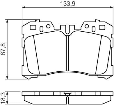 Brake Pad Set, disc brake 0986494423 - image 7
