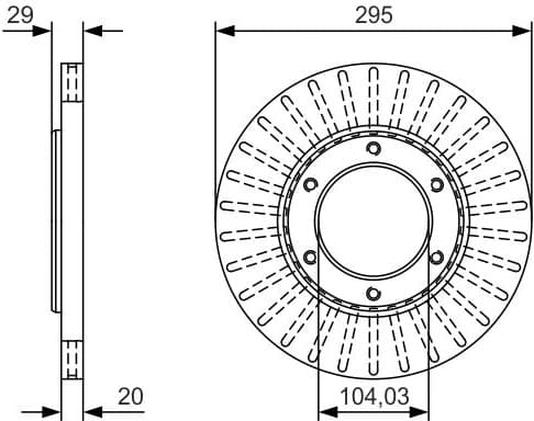 Brake Disc 0986479U33 - image 2
