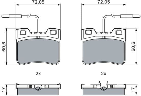 Brake Pad Set, disc brake 0986461130 - image 12