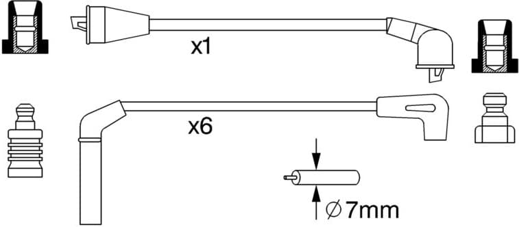 Ignition Cable Kit 0986357248 - image 10