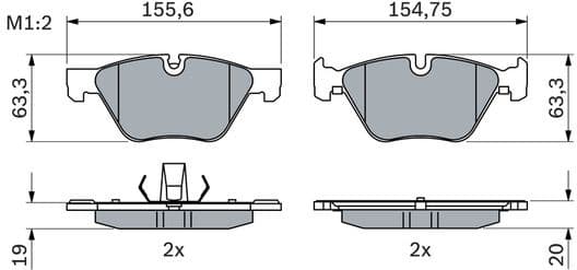 Brake Pad Set, disc brake 0 986 424 620 - image 13