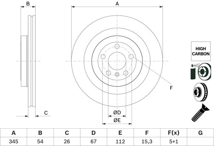 Brake Disc 0986479F69 - image 2