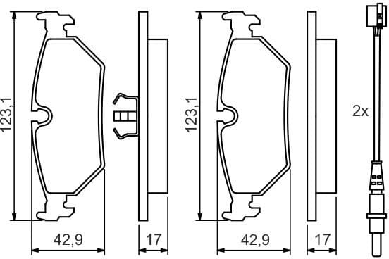 Brake Pad Set, disc brake 0986424027 - image 6