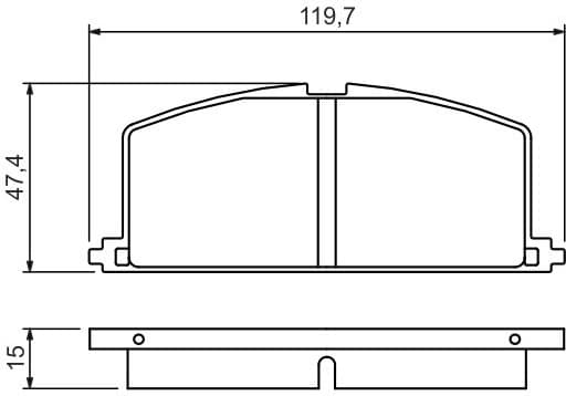 Brake Pad Set, disc brake 0986468701 - image 9