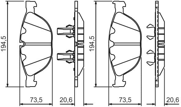 Brake Pad Set, disc brake 0986494349 - image 14