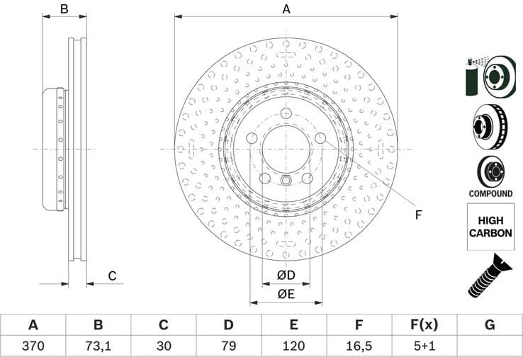 Brake Disc 0986479E21 - image 2