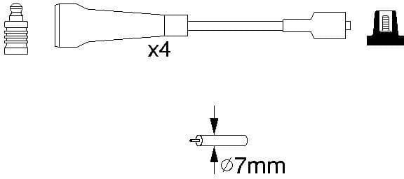 Ignition Cable Kit 0986356967 - image 10