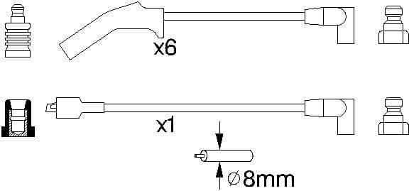 Ignition Cable Kit 0986356783 - image 10