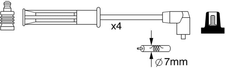 Ignition Cable Kit 0986357253 - image 10