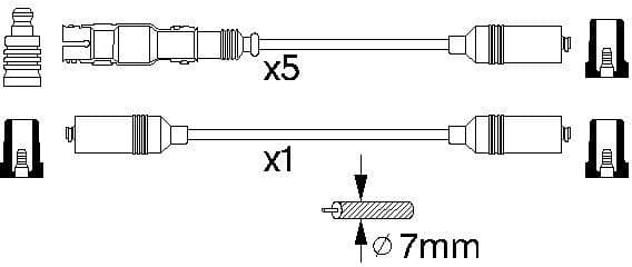 Ignition Cable Kit 0986356350 - image 10