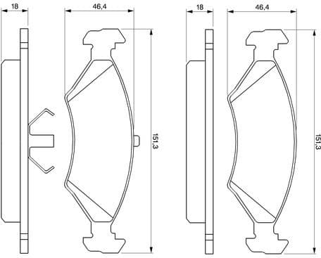 Brake Pad Set, disc brake 0986466402 - image 8