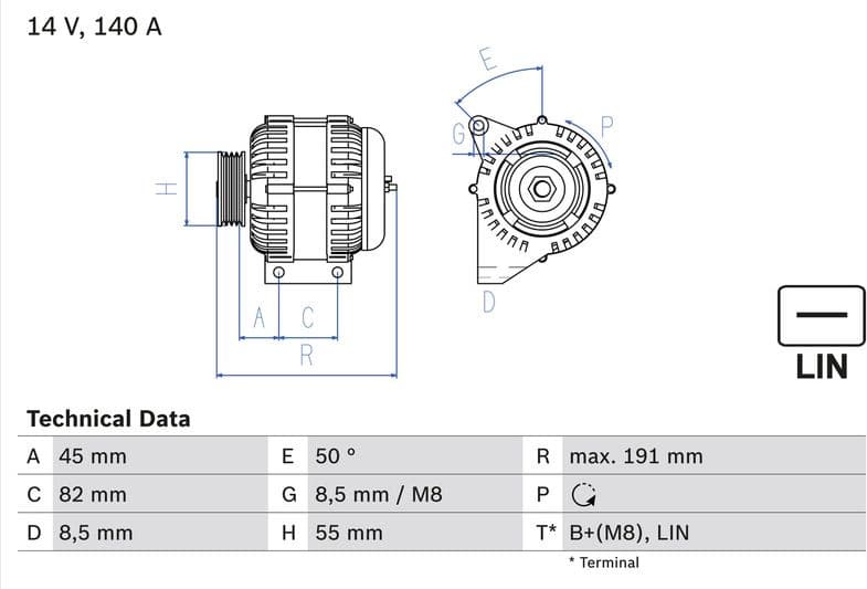 Alternator 0986047380 - image 2