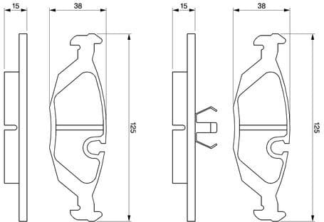 Brake Pad Set, disc brake 0986460996 - image 6