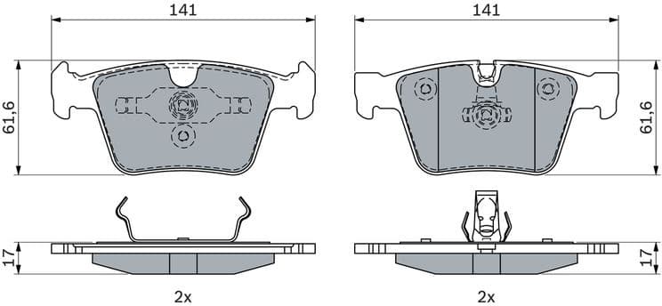 Brake Pad Set, disc brake 0986494967 - image 3