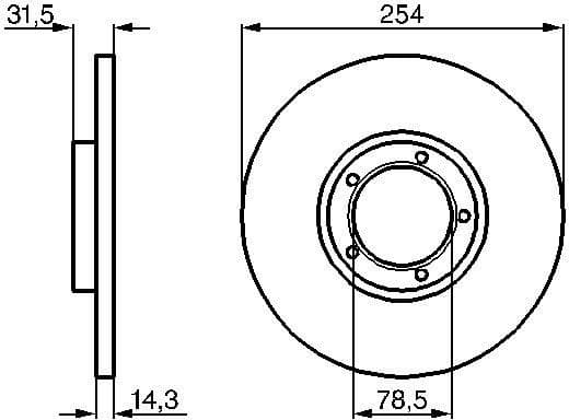 Brake Disc 0986478345 - image 2