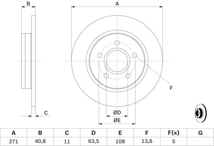 Brake Disc 0986479763 - image 3